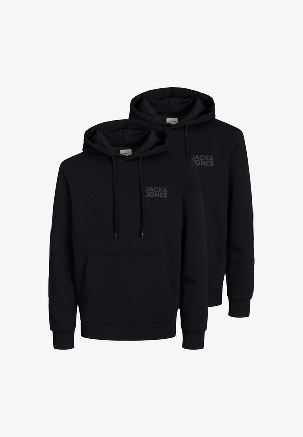 Jack & Jones JACK & JONES 2-PACK - Hoodie - schwarz