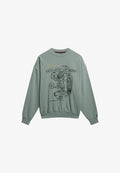 Superdry & Co TOKYO NARRATIVE OVERSIZED  - Sweatshirt - light jade green