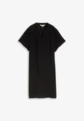 TOM TAILOR TOM TAILOR KLEIDER & JUMPSUITS KLEID MIT V-AUSSCHNITT - Day dress - deep black