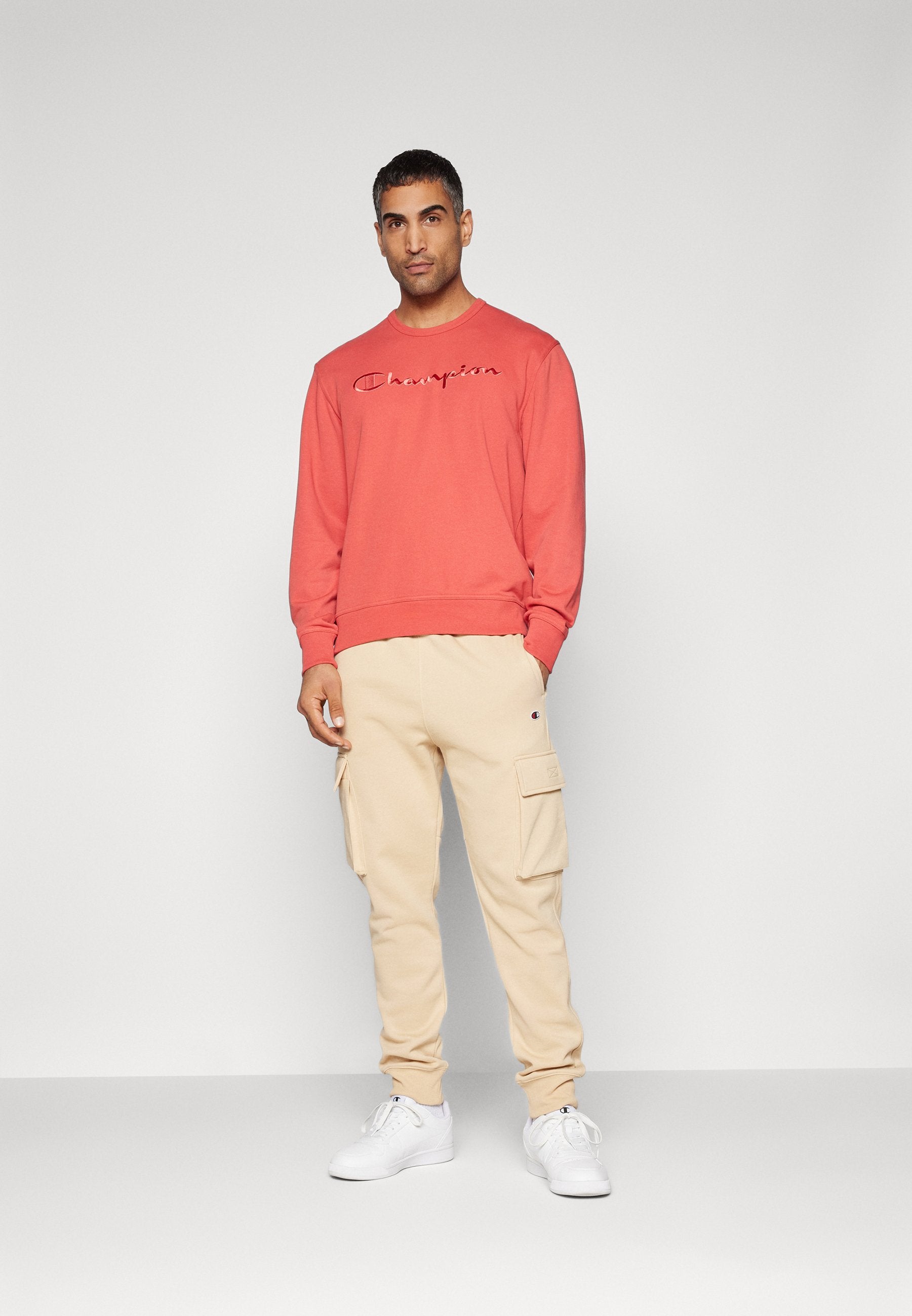 Champion ICONS CREWNECK WITH LARGE TONAL LOGO