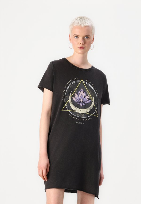ONLY ONLLUCY Short - T-Shirt Dress - black