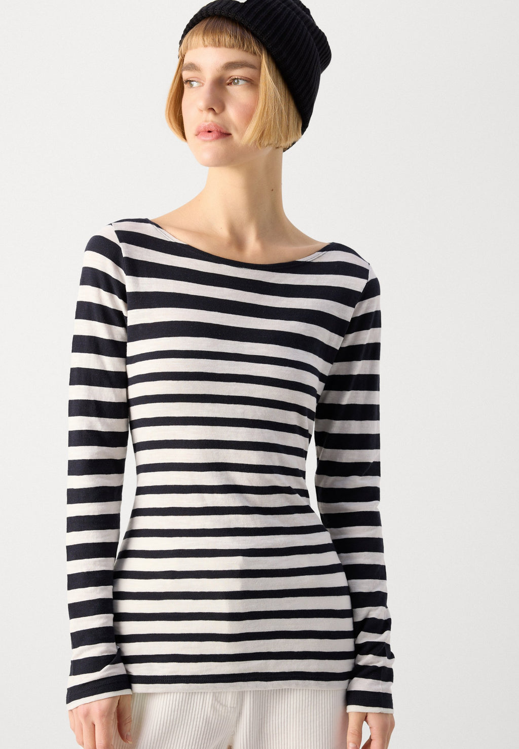 Marc O'Polo LONG SLEEVE BOAT NECK STRIPED