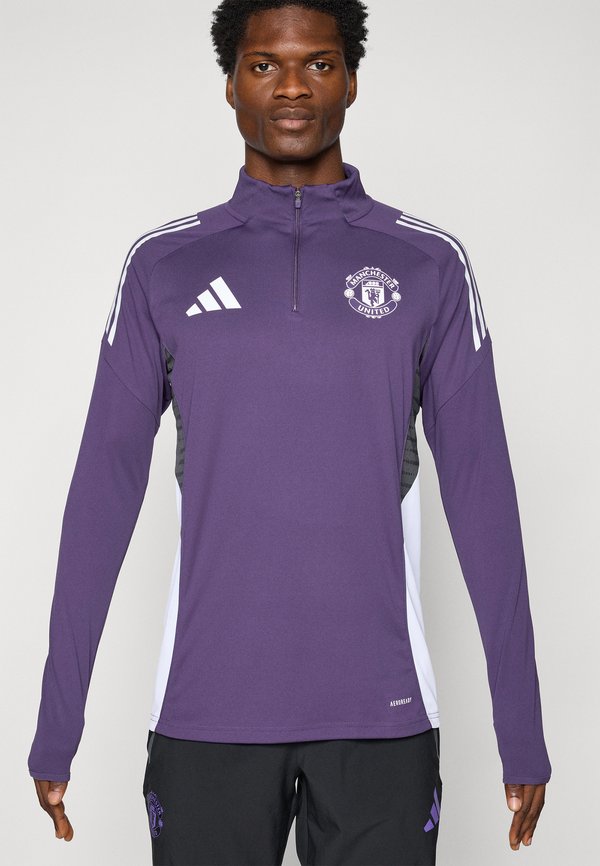 adidas Performance MANCHESTER UNITED 25/26 COMPETITION TRAINING TOP - Club wear - aurora plum/white/black
