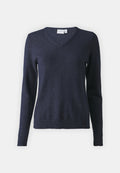 VILA VIRIL V-NECK L/S KNIT TOP - NOOS