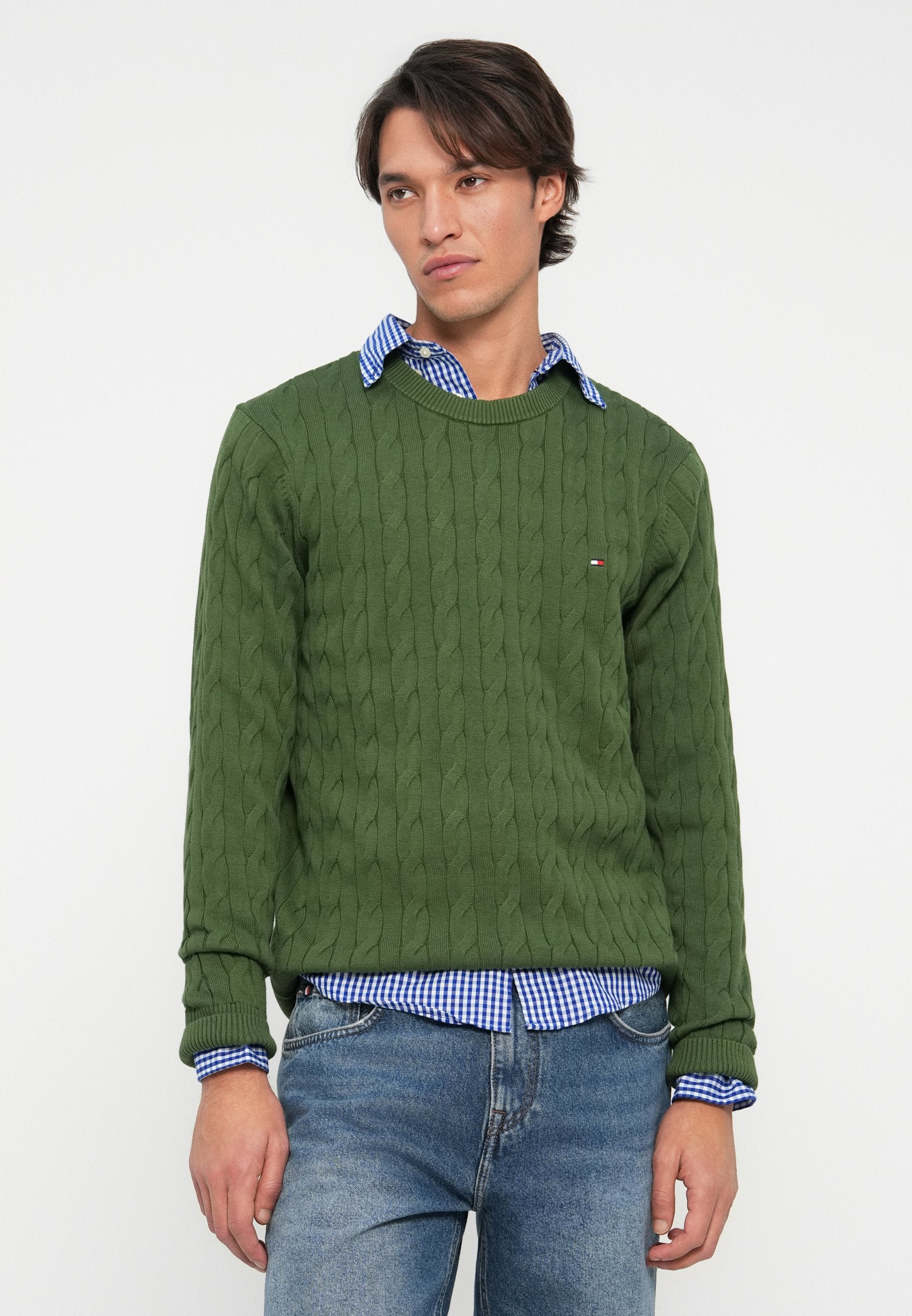 CLASSIC CABLE CREW NECK  ELEVATED ESSENTIALS Media 5