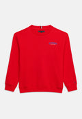 LOGO EMBROIDERY TERRY CREW NECK SWEATSHIRT Media 1