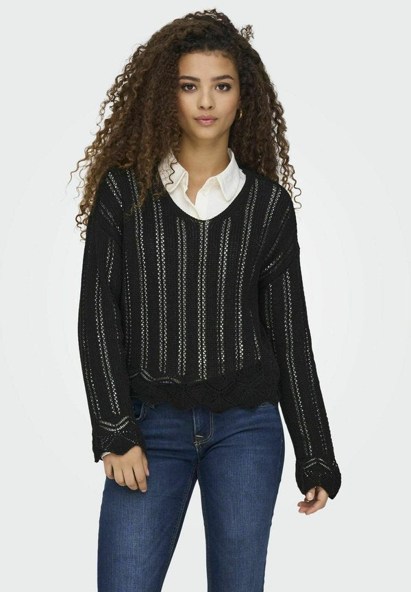 ONLY Knitted ONLELBA Knitted - Jumper - black