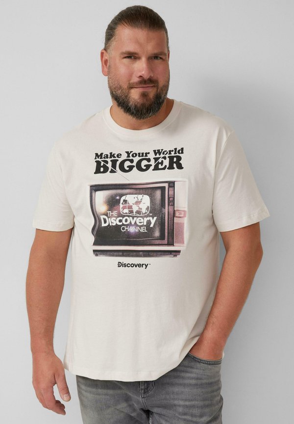 s.Oliver MIT DISCOVERY™ - Print T-shirt - creme