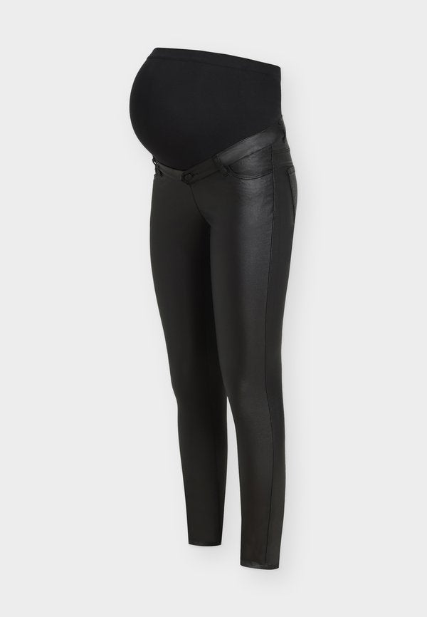 Vero Moda Maternity Faux leather Maternity- - Trousers - black