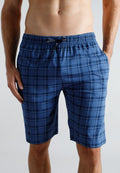 TOM TAILOR BERMUDA - Pyjama bottoms - blau mittel karo