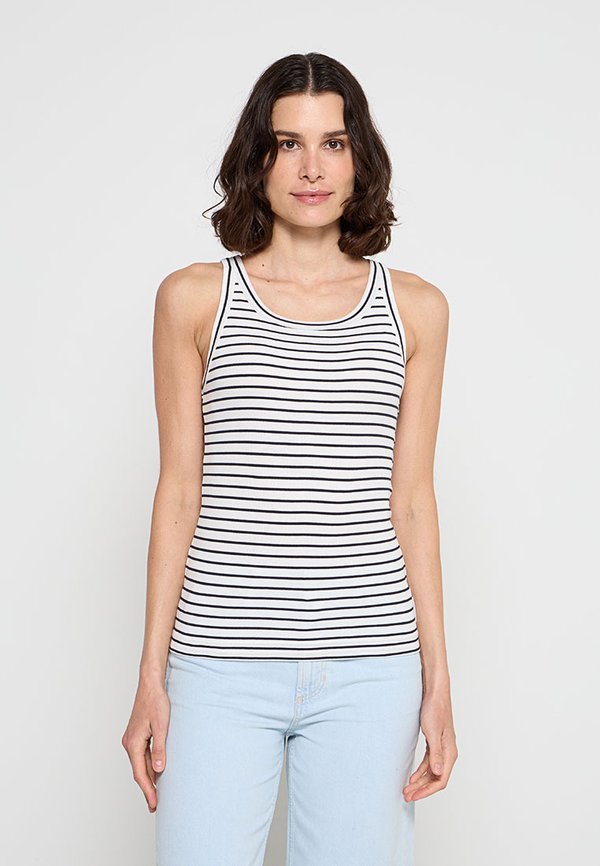 Marc O'Polo DENIM TOP, SLL, RIB, SLIM FIT, YD STRIPES