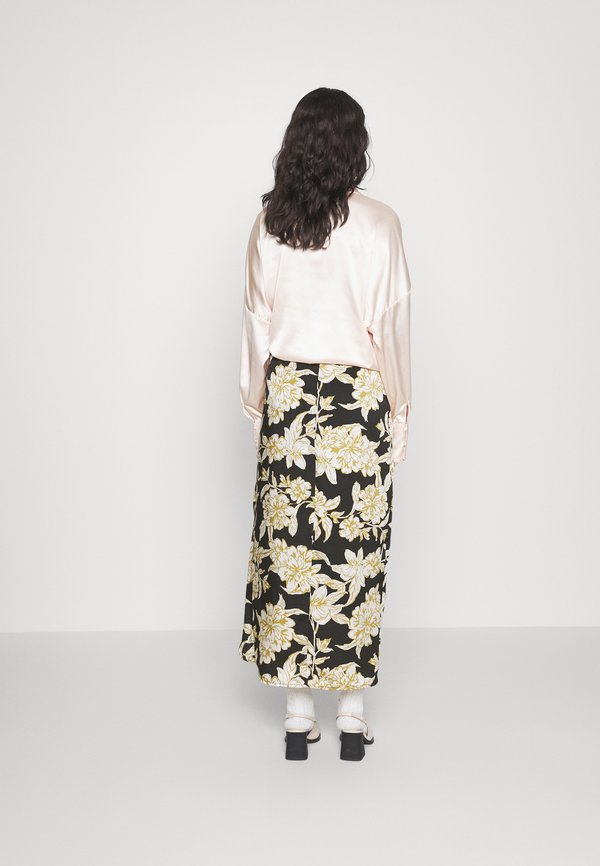 IN THE STYLE TERRIE MCEVOY FLORAL PRINT DRAPED FRONT MIDI
