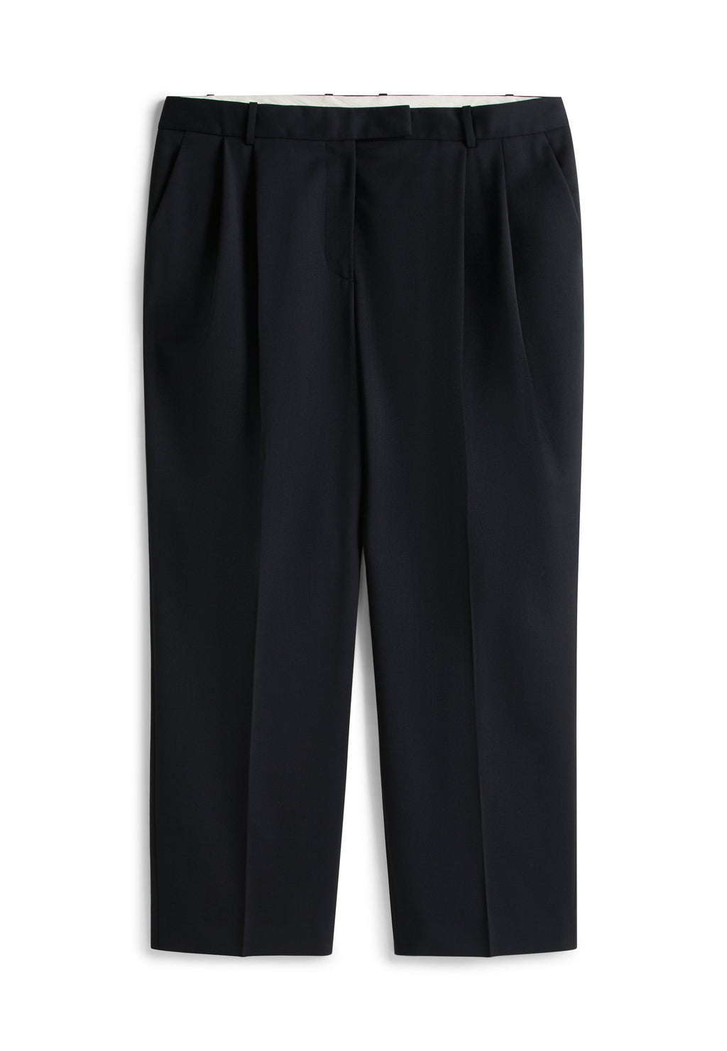 CURVE TIMELESS WOOL BLEND STRAIGHT LEG TROUSERS Media 1