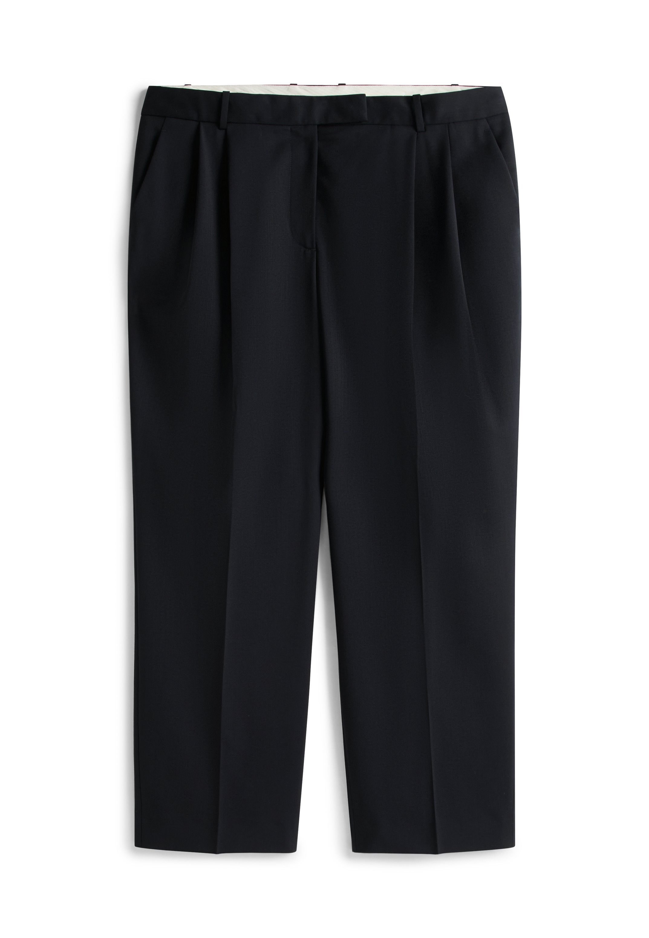 CURVE TIMELESS WOOL BLEND STRAIGHT LEG TROUSERS Media 1