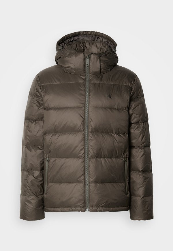 Calvin Klein Jeans LS NYLN ZP OFF HD DW - Down jacket - beluga