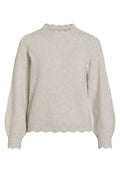 VILA VINIKOLINA O-NECK L/S KNIT TOP - NOOS