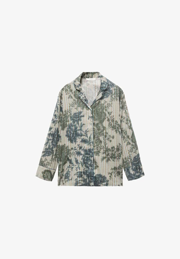 Mango WITH BLURRED  - Pyjama top - green