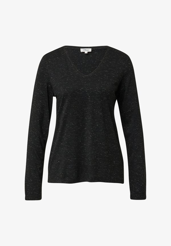 s.Oliver Long sleeved top - schwarz