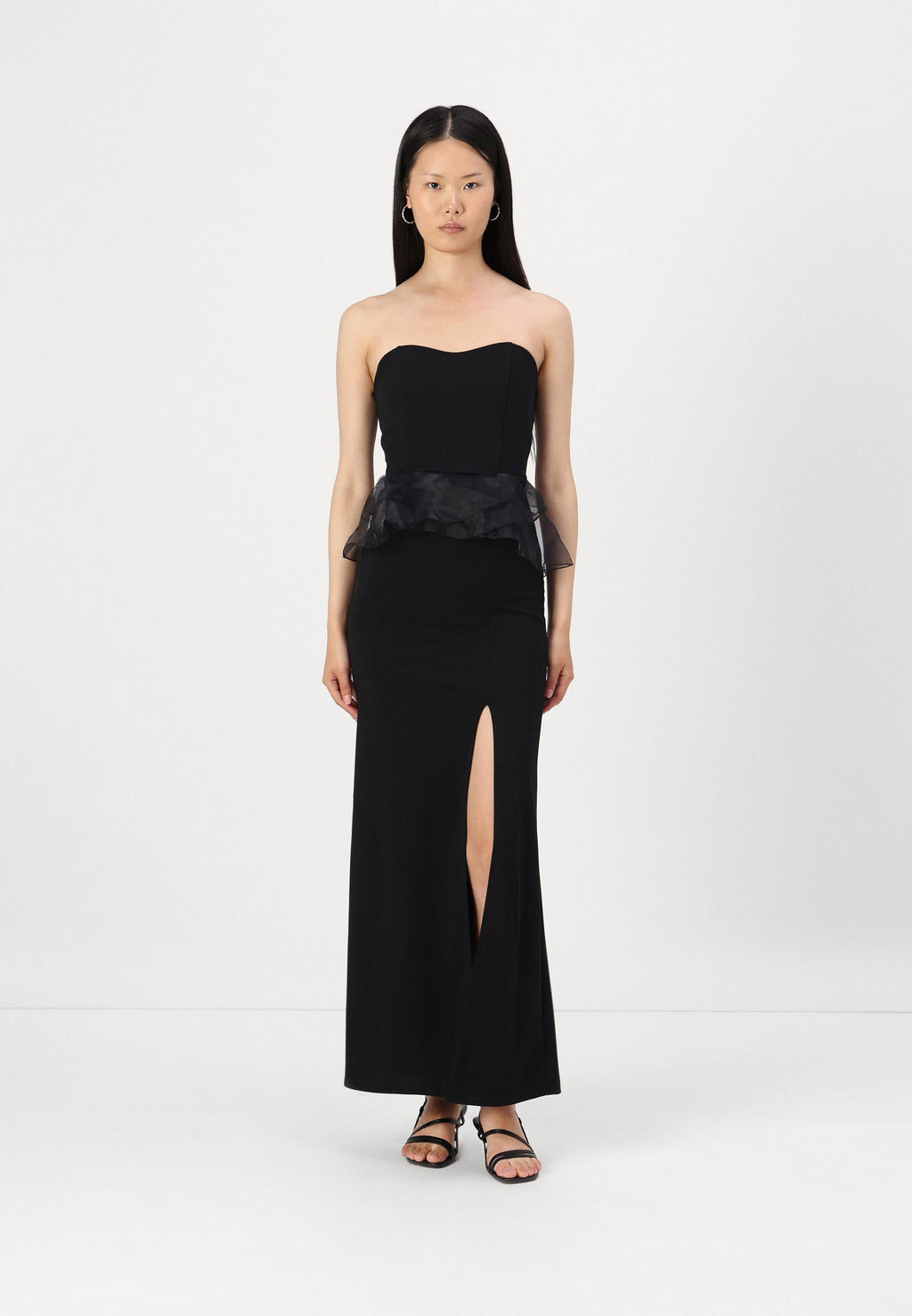 WAL G. AURA PEPLEM MAXI DRESS