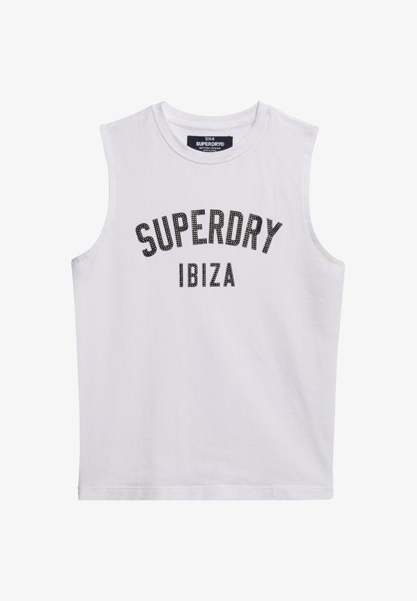 Superdry & Co LUXE FITTED - Top - brilliant white