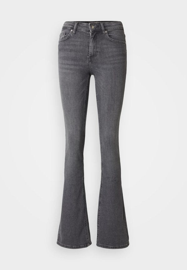 ONLY Flared fit ONLBLUSH Mid waist - Flared Jeans - grey denim