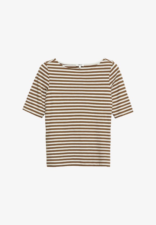s.Oliver T-SHIRT - Print T-shirt - dunkelbraun