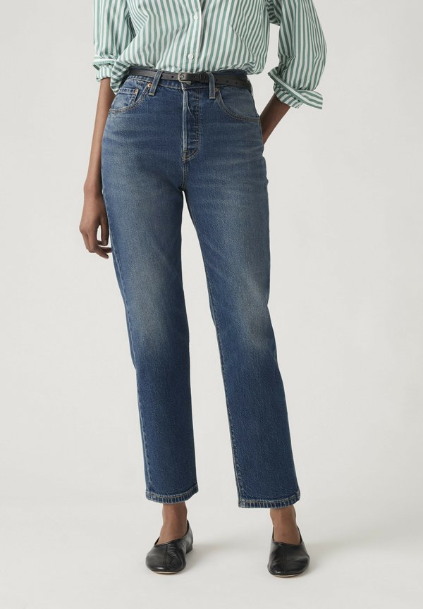 Levi's® 501® CROP LIGHTWEIGHT - Jeans Tapered Fit - energy refresh ltw dark indigo worn in