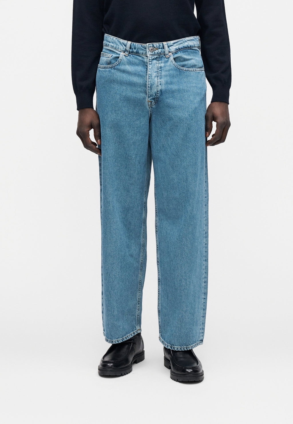 Selected Wide fit 260 Light wash