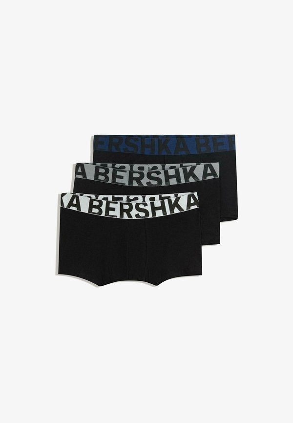Bershka 3-PACK - Trunks - dark blue