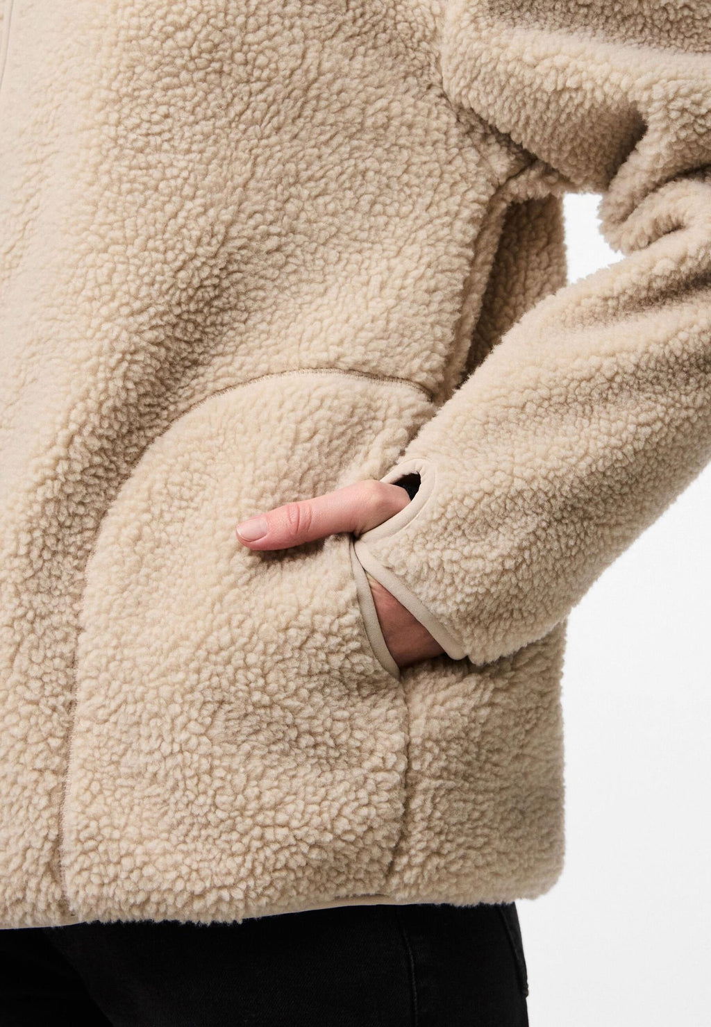 Pieces PCSADIA LS TEDDY JACKET NOOS BC