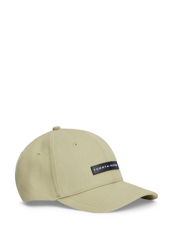 Tommy Hilfiger LOGO PATCH CANVAS BASEBALL CAP - Cap - succulent green