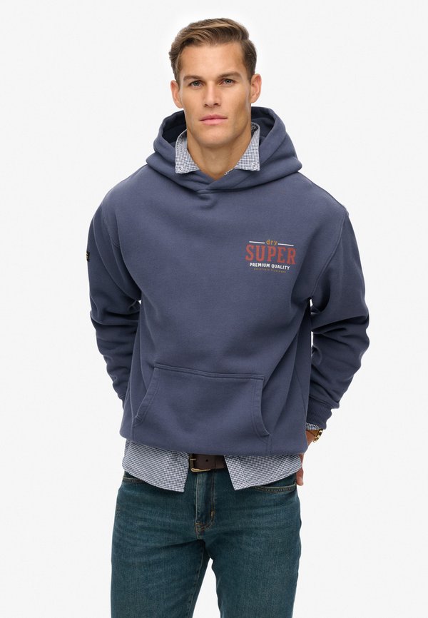 Superdry & Co TAP ROOM - Hoodie - lauren navy