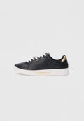 LEATHER LOGO PLAQUE COURT TRAINERS Media 1