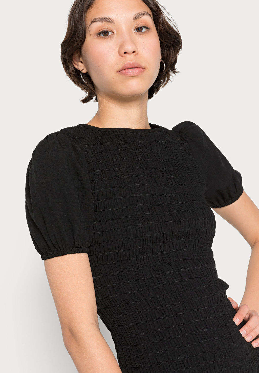 Glamorous DRESS WITH RUFFLE PUFF SLEEVES