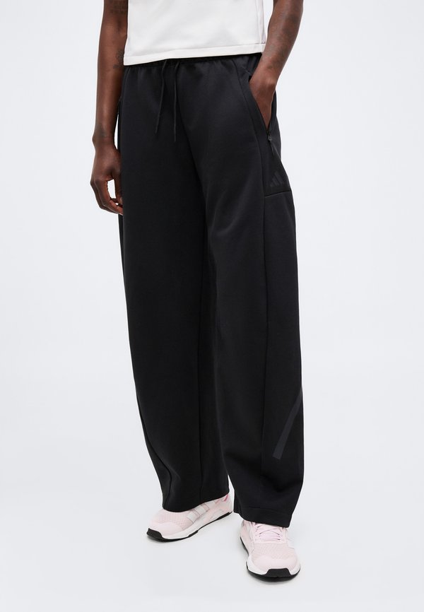 adidas Sportswear Z.N.E. WIDE - Tracksuit bottoms - black