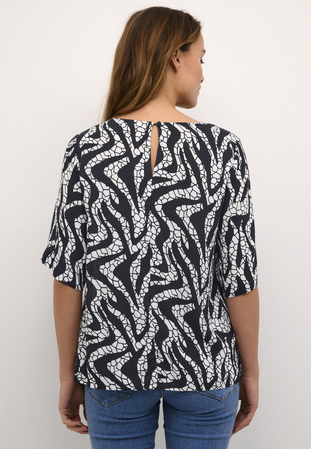 Kaffe BPZELINA HALF SLEEVES ROUND NECK