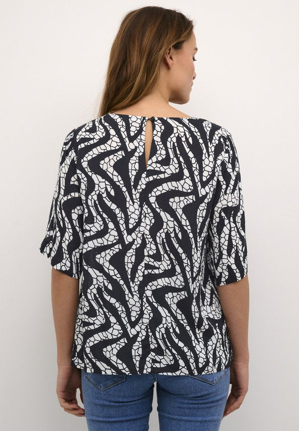 Kaffe BPZELINA HALF SLEEVES ROUND NECK