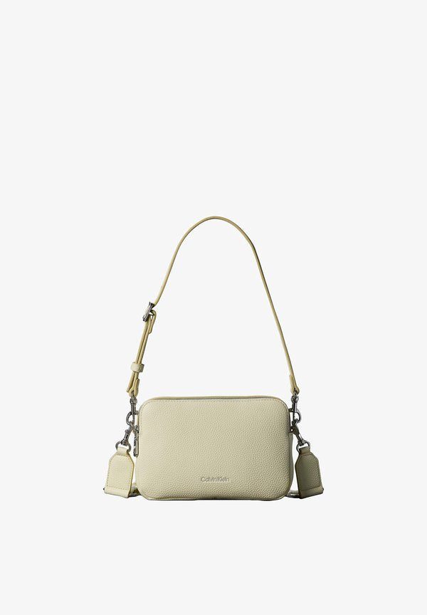 Calvin Klein WEBBING CAMERA BAG - Cross body bag - green essence