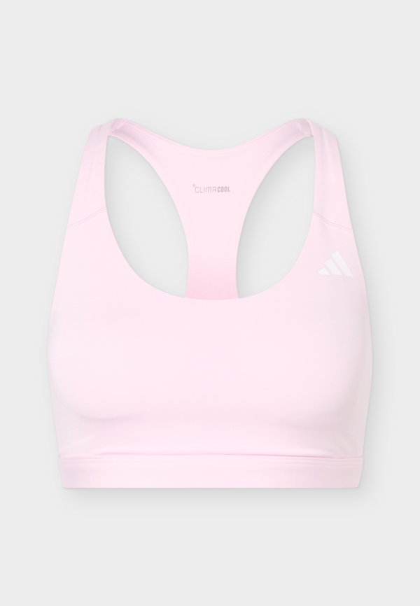adidas Performance OPTIMÉ ESSENTIALS WORKOUT MEDIUM SUPPORT BRA - Medium support sports bra - clear pink