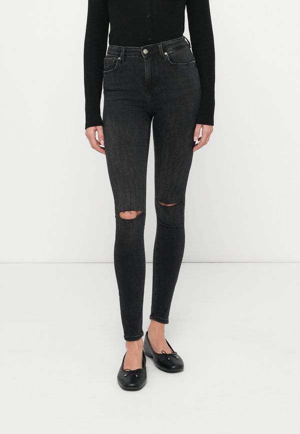ONLY Skinny fit ONLPOWER Mid waist Ankle length - Jeans Skinny Fit - washed black