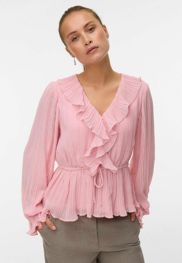 Vero Moda VMDORA FRILL PLEAT NOOS - Blouse - bleached mauve