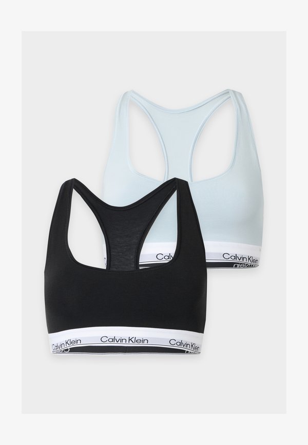 Calvin Klein Underwear ICON 2 PACK - Bustier - black/plein air