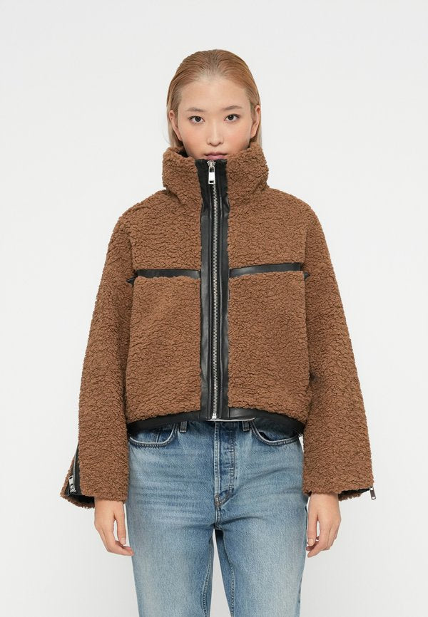 ONLY ONLPATTI - Fleece jacket - cocoa créme