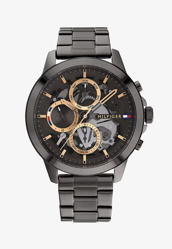 Tommy Hilfiger CHRONO_AUTOMATIC - Chronograph watch - dark grey
