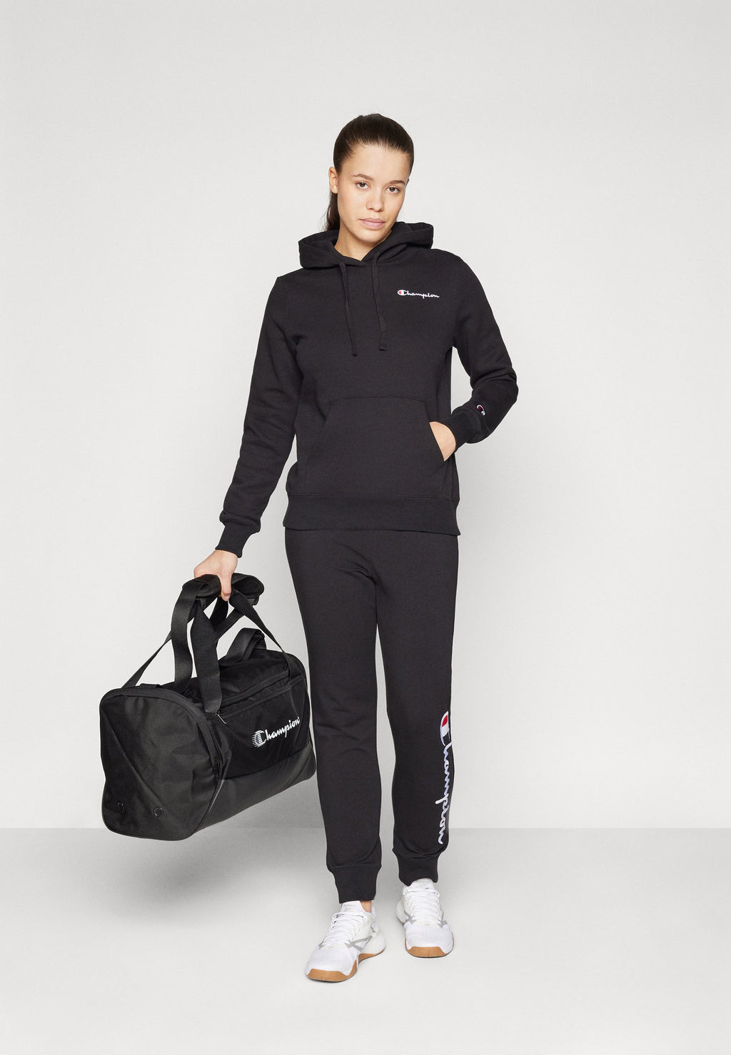Champion ICONS CUFF PANTS WITH LARGE LOGO
