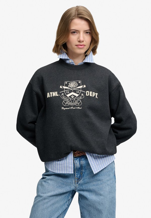 Superdry & Co SUPERDRY COUNTRY CLUB CREW SWEATSHIRT.. - Sweatshirt - phantom black marl