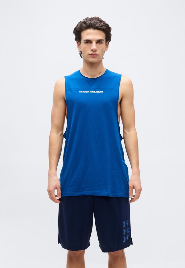 Under Armour HOOPS TRAINING - Top - varsity blue/white