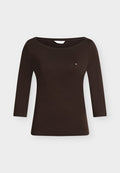 Tommy Hilfiger CODY - Long sleeved top - chocolate