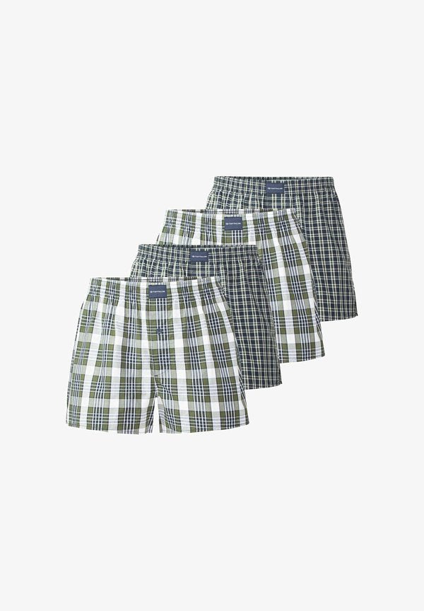 TOM TAILOR 4 PACK - Boxer shorts - blau/grün/weiß