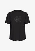 Calvin Klein Jeans CLASSIC GLITTER MONOLOGO TEE - Print T-shirt - black